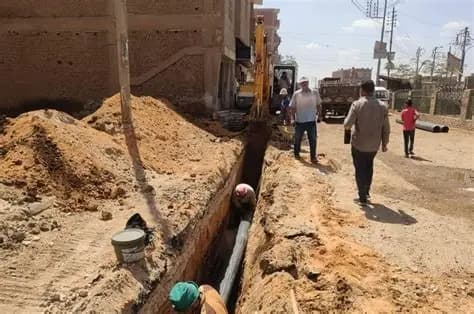 إحلال وتجديد شبكات مياه مدينة أشمون